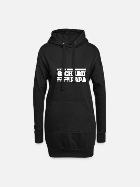 Vorname Richard - Hoodie-Kleid - Schwarz