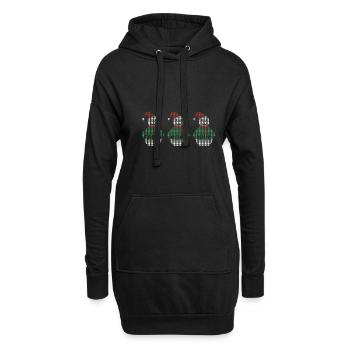 Religious Family Faith Hope Love Christmas - Hoodie Dress - black - Front