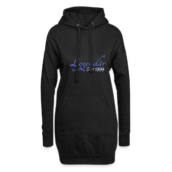 Witzig 1999 - Hoodie-Kleid - Schwarz - Vorne