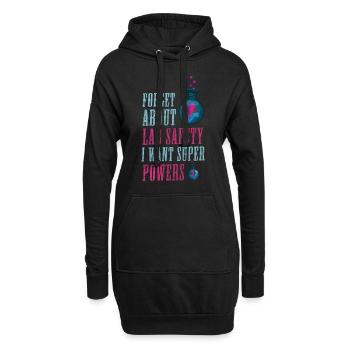 Chimie Signes de guérison - Sweat-shirt à capuche long Femme - noir - Devant