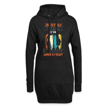 Gamer Player Game League - Hoodie Dress - black - Front