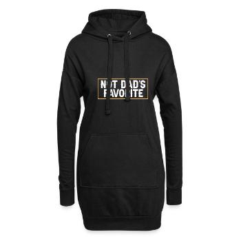 Pas l’enfant préféré de papa Fils Fille Frère ou sœur - Sweat-shirt à capuche long Femme - noir - Devant