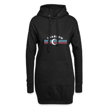 Türken Türkei Trabzon Memleket Göktürkisch - Hoodie-Kleid - Schwarz - Vorne