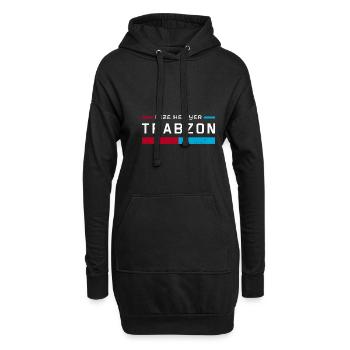 Trabzon Türken Trabzonlu Memleket Urlaub - Hoodie-Kleid - Schwarz - Vorne