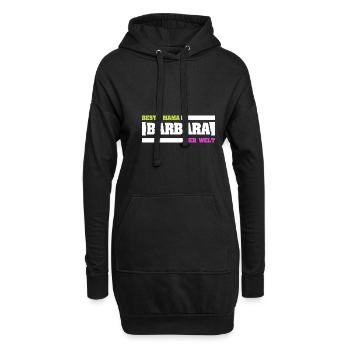 Barbara - Hoodie-Kleid - Schwarz - Vorne