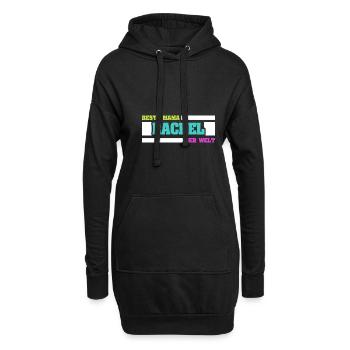 Rachel als Mutter - Hoodie-Kleid - Schwarz - Vorne