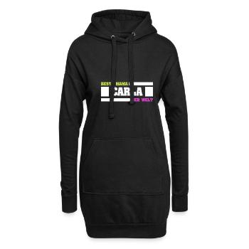 Carla als Mutter - Hoodie-Kleid - Schwarz - Vorne