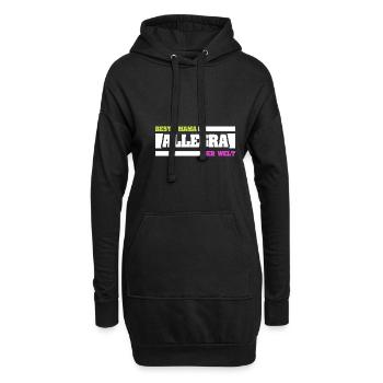 Cadeau pour Allegra - Sweat-shirt à capuche long Femme - noir - Devant