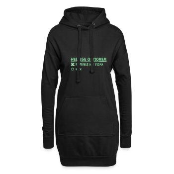 fiona als Vorname - Hoodie-Kleid - Schwarz - Vorne