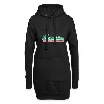 Amsteradam Niederlande Holzschuh National - Hoodie-Kleid - Schwarz - Vorne