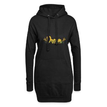 Dream Dreamcatcher Dream Catcher - Hoodie-Kleid - Schwarz - Vorne