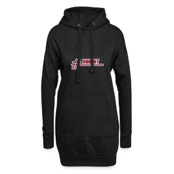Vorname Robert - Hoodie-Kleid - Schwarz - Vorne
