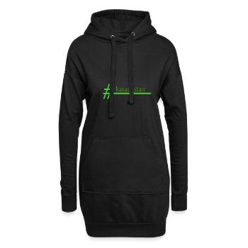 Geschenk für kasachstan - Hoodie-Kleid - Schwarz - Vorne
