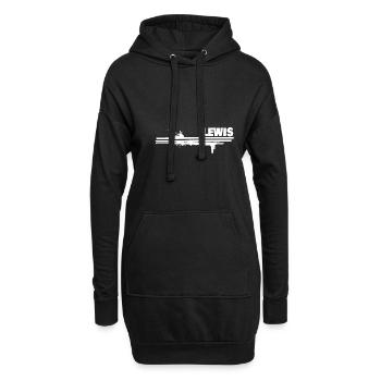Splash of color Lewis - Hoodie Dress - black - Front