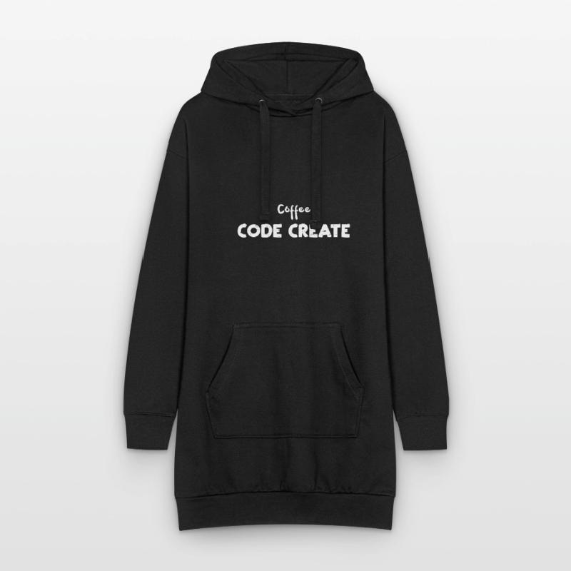 Coffee Code Create - Coding Hoodie-Kleid