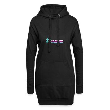 Hashtag Janine - Sweat-shirt à capuche long Femme - noir - Devant