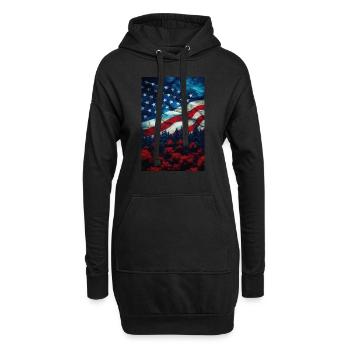 United States - Hoodie Dress - black - Front