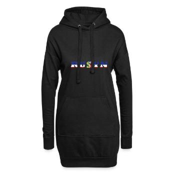 Ostslawen Rusyn Karpaten Herkunft Rusnak - Hoodie-Kleid - Schwarz - Vorne