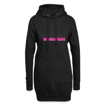 Gift for gem setters - Hoodie Dress - black - Front