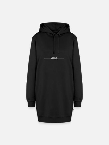 2025 Linie - Hoodie-Kleid - Schwarz