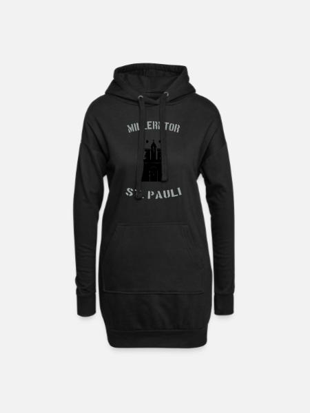 Millerntor St. Pauli - Hoodie-Kleid - Schwarz
