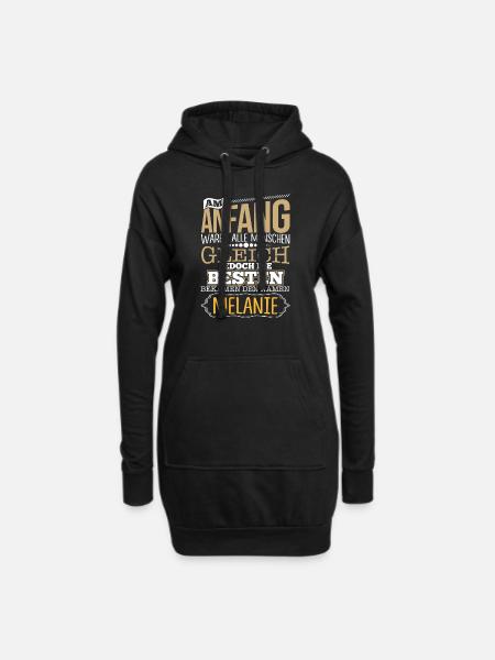 MELANIE - die Besten - Hoodie-Kleid - Schwarz
