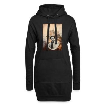 Ludwig at Schloss Falkenstein - Hoodie-Kleid - Schwarz - Vorne
