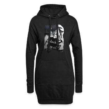 TOMZOFF Lach doch mal! - Hoodie-Kleid - Schwarz - Vorne