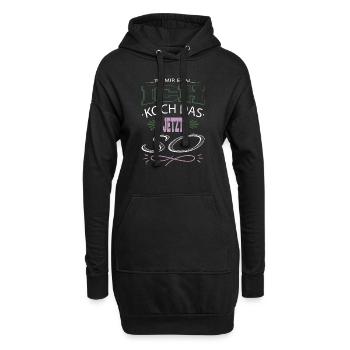 cool restaurant küche geburtstagsgeschenk witzig - Hoodie-Kleid - Schwarz - Vorne