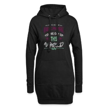 alien loving kid area51 birthday present idea - Hoodie-Kleid - Schwarz - Vorne