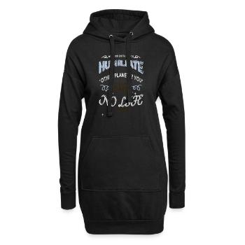 night sky gift idea bday funny quote statement - Hoodie-Kleid - Schwarz - Vorne