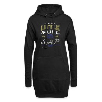 dinosaur moon statement bday fairy tail - Hoodie-Kleid - Schwarz - Vorne