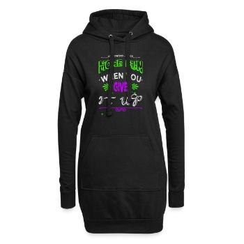 joke astronomy lovers art physics cool gift idea - Hoodie-Kleid - Schwarz - Vorne