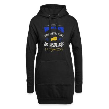 joke book dragon book animal art readers - Hoodie-Kleid - Schwarz - Vorne