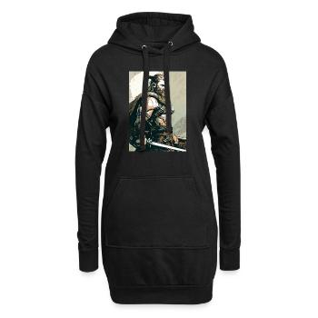 Wikinger 2 - Hoodie-Kleid - Schwarz - Vorne