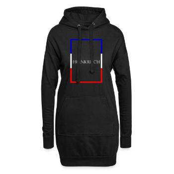France France, Statement lettering with flag - Hoodie Dress - black - Front