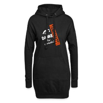 Tankrabatt Benzin Diesel Gold Benzinpreis - Hoodie-Kleid - Schwarz - Vorne