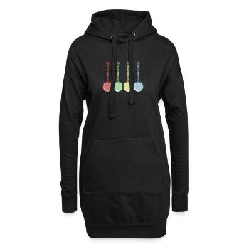 Banjo - Hoodie-Kleid - Schwarz - Vorne
