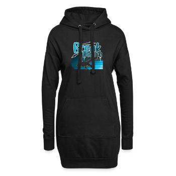 Breakdance - Sweat-shirt à capuche long Femme - noir - Devant
