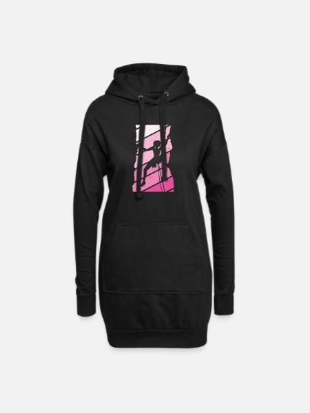Escalade Grimpeur - Sweat-shirt à capuche long Femme - noir