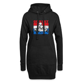 Go-kart Racing Karting - Sweat-shirt à capuche long Femme - noir - Devant