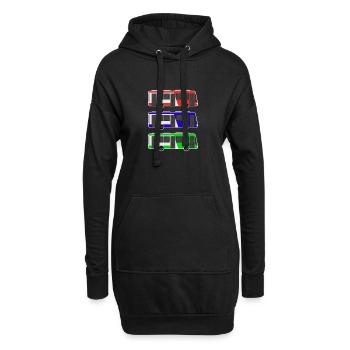 Bus - Hoodie-Kleid - Schwarz - Vorne