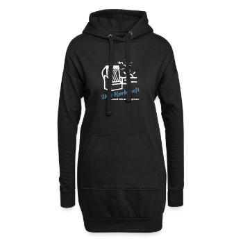 Der Korb ruft - Strandkorb Erholung Strand - Hoodie-Kleid - Schwarz - Vorne