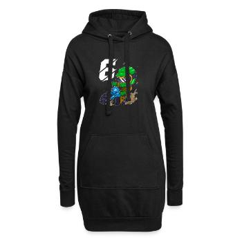 6 ans motocross enfants - Sweat-shirt à capuche long Femme - noir - Devant