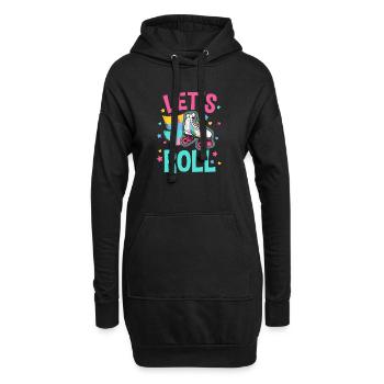 Rollschuhlaufen Rollschuh - Hoodie-Kleid - Schwarz - Vorne