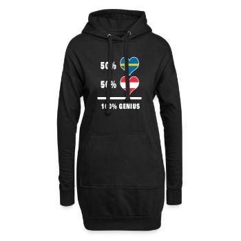 Ingenium/cadeau suédois et autrichien - Sweat-shirt à capuche long Femme - noir - Devant