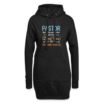 Pfarrer Priester - Hoodie-Kleid - Schwarz - Vorne