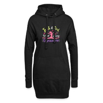 Gymnastik Turnerin - Hoodie-Kleid - Schwarz - Vorne