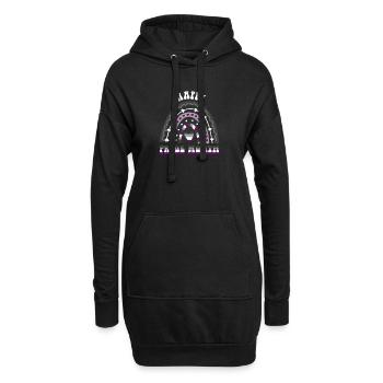 Happy Pride Month Ace Pride Regenbogen - Hoodie-Kleid - Schwarz - Vorne