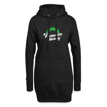 Regenbogen Mental Health Therapy - Hoodie-Kleid - Schwarz - Vorne